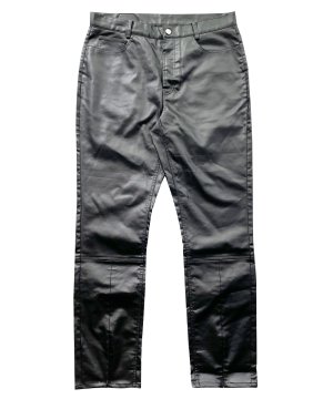 WANNA ECO LEATHER “CULT TRUE” FRONT FLARED PANTS