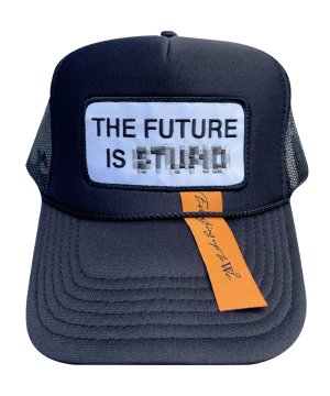 WANNA THE FUTURE IS ※※※※※ Tracker cap BLACK