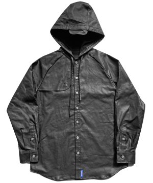 WANNA ECO LEATHER HOODED SHARLOCK SHIRTS