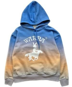 WANNA Richard Bunny Gradation Hoodie Desert blue