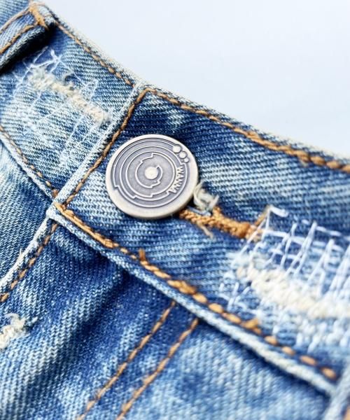 WANNA L.F.S.E 55 Distressed JEANS INDIGO - BILILI WANNA L.F.S.E 55 Distressed JEANS INDIGO - BILILI
