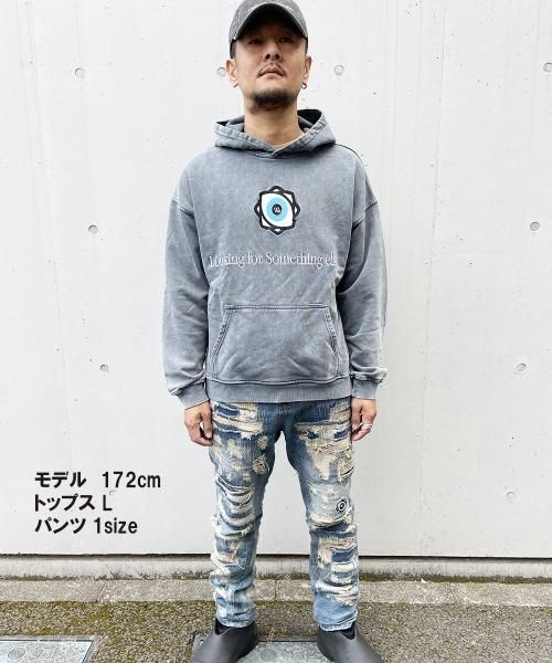 WANNA L.F.S.E 55 Distressed JEANS INDIGO - BILILI