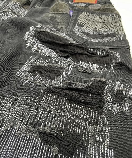 WANNA L.F.S.E 55 Distressed JEANS BLACK - BILILI WANNA L.F.S.E 55 Distressed JEANS BLACK - BILILI