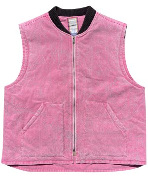 WANNA “Another dimention” duck vest Sakura pink