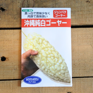 [うちなー育成]　沖縄純白ゴーヤー　小袋[約9粒入]  フタバ種苗の商品画像