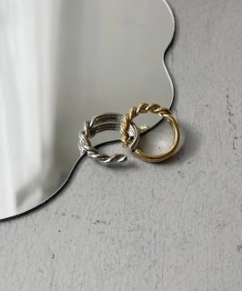 cheriellaDOUBLE DESIGN TWISTED HOOP RING/407-18918