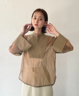 CLEIOORGANDY SWITCHING BLOUSE/980-19617