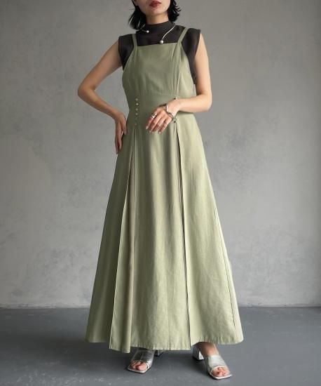 Tuck camisole dress/988-60413 - angaime