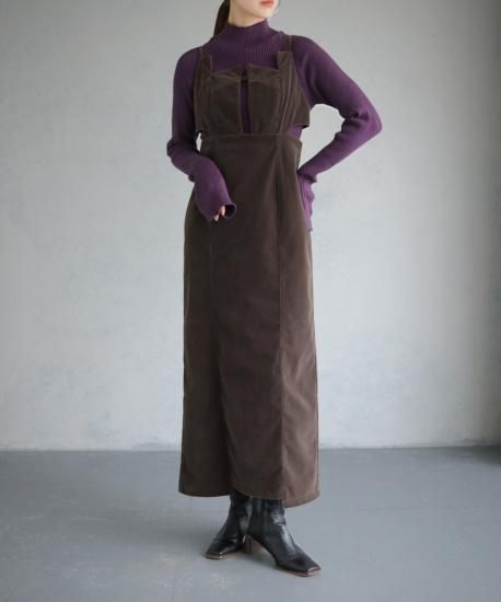 VELOUR CAMISOLE DRESS/988-63402 - angaime