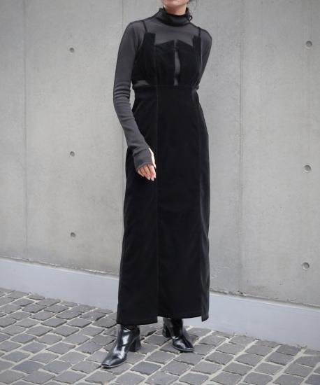 VELOUR CAMISOLE DRESS/988-63402 - angaime