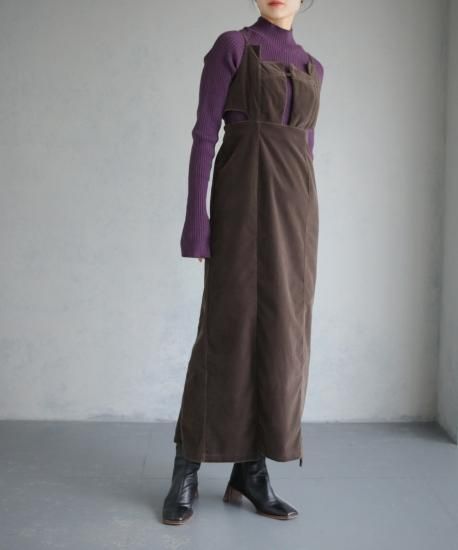 VELOUR CAMISOLE DRESS/988-63402 - angaime