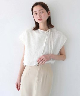 CLEIOFRINGE GEORGETTE LAYERED BLOUSE/940-11628