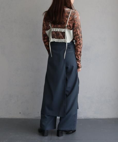 【SALE】　&g'aime アンジェム　レザービスチェ　293-65213 SALE】 &g'aime アンジェム レザービスチェ 293-65213|apricot