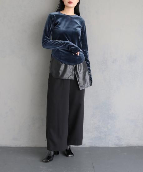 アルアバイル　ベロア トップス　グレー ベロアトップ|allureville OFFICIAL SITE / ONLINE SHOP