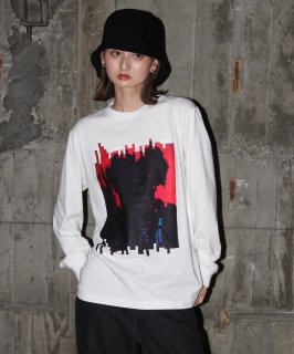 UNIT CHESTunique unisex long sleeve T-shirt/OIF designer eggs  Dejavu by riosegawa/980-22900