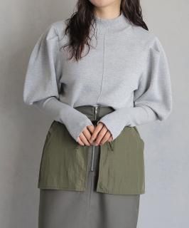 &g'aimeMUTTON SLEEVE KNIT PULLOVER/986-65010