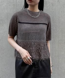 &g'aimeۥ롼MIXۿ˥åȡLoop Blend Color Knit / 986-66019