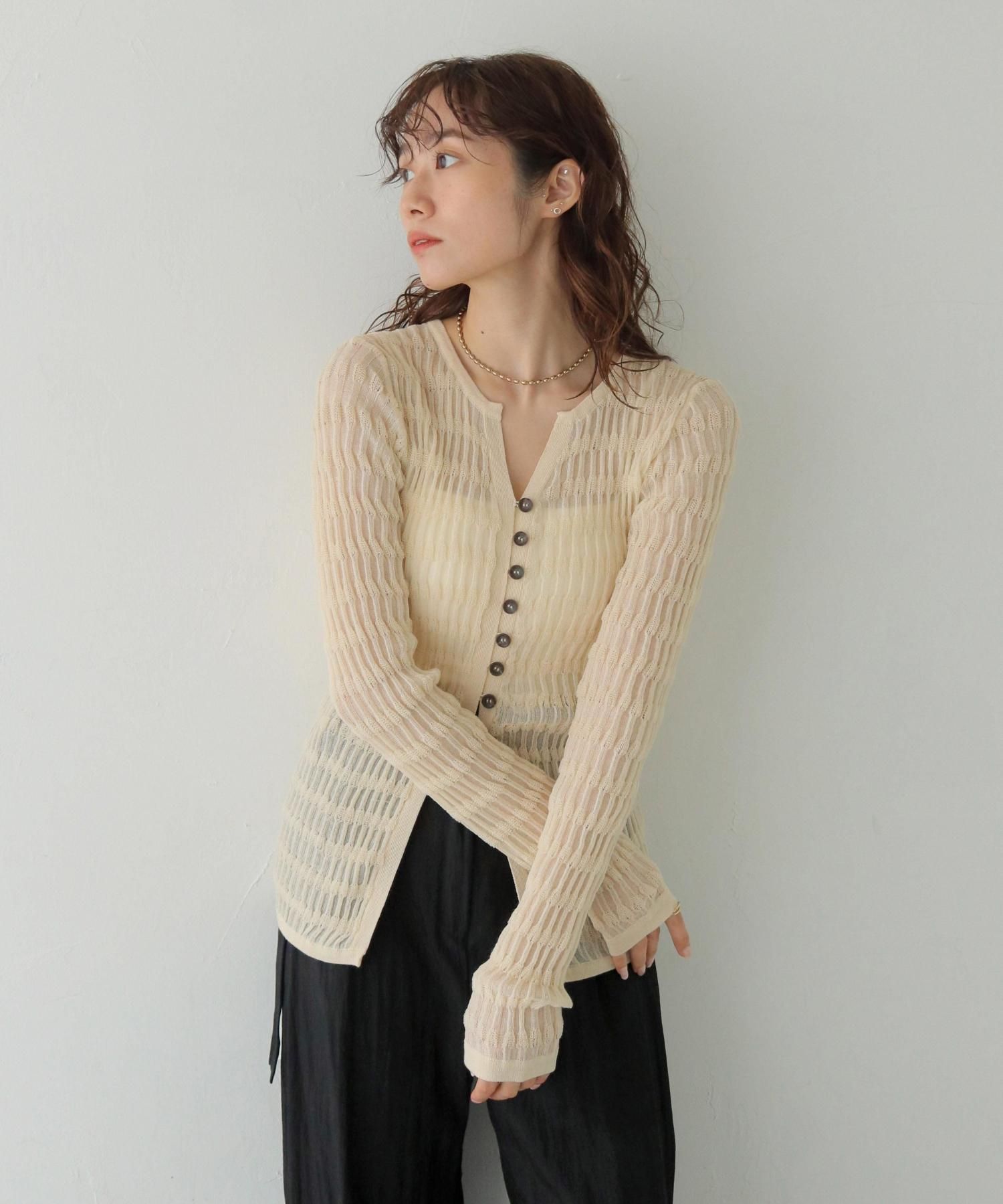 CLEIO シアーニットカーディガン | 986-14611 - unit lab - 公式