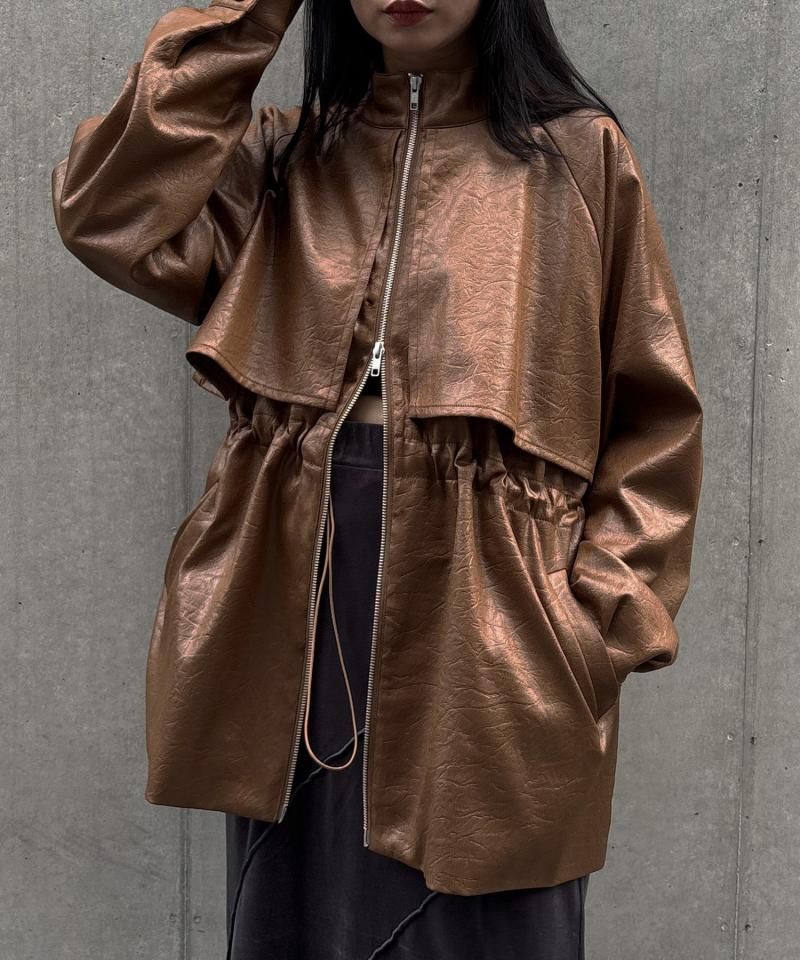 ��10��OFF�ۡ�&g'aime�ۥɥ����ȥ����С����㥱�åȡ�DRAWSTRING OVER JACKET/988-67702