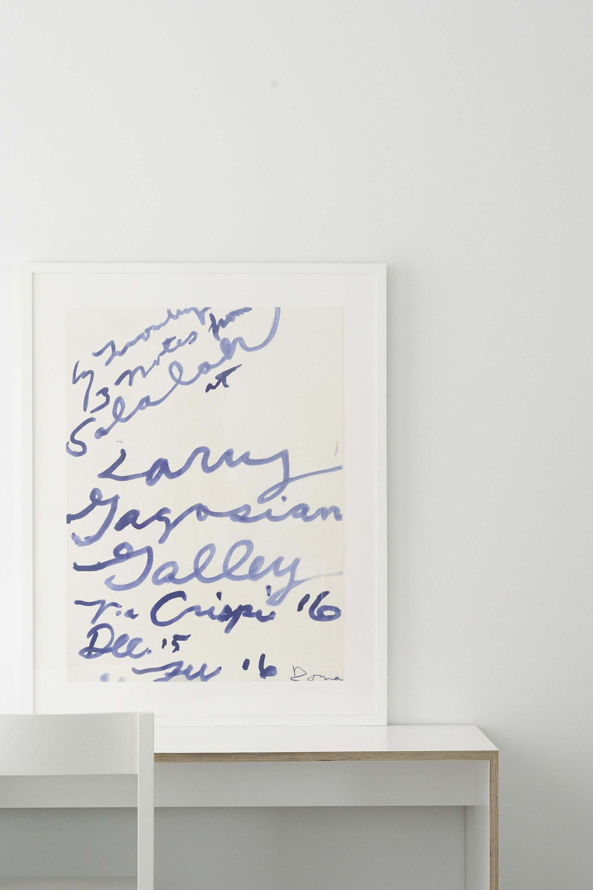 Cy Twombly "Three Notes from Salalah" poster   licht gallery