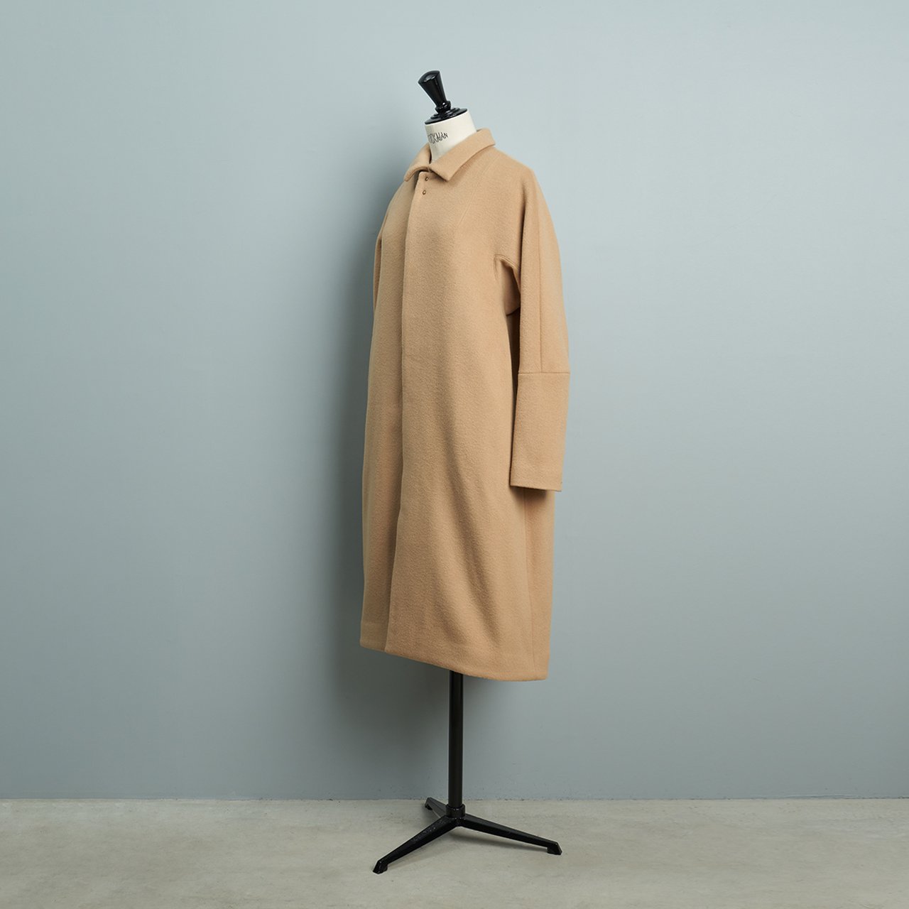 suzuki takayuki stand-fall-collar coat Ⅰbeige - Pale Jute