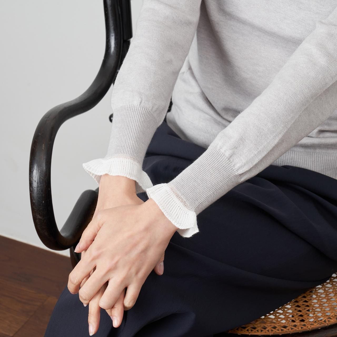 PaleJute ペールジュートチェック柄 ノースリーブ フリル付き Pale Jute Block check no-sleeve one-pieceblack × beige