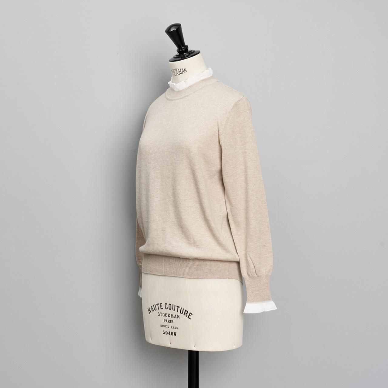 Pale Jute White frill knit P/OBeige - Pale Jute Pale Jute White frill knit P/OBeige - Pale Jute
