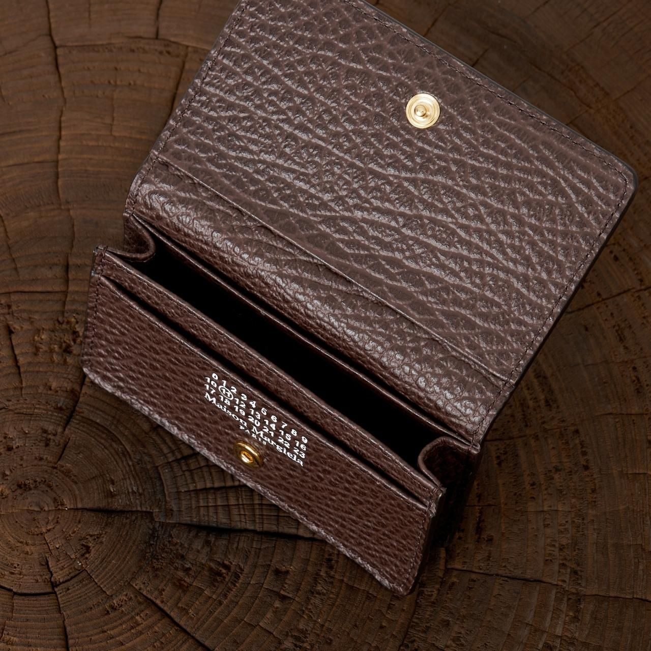 Maison Margiela カードケースブラウン Maison Margiela PARIS カードケースWalnut - Pale Jute