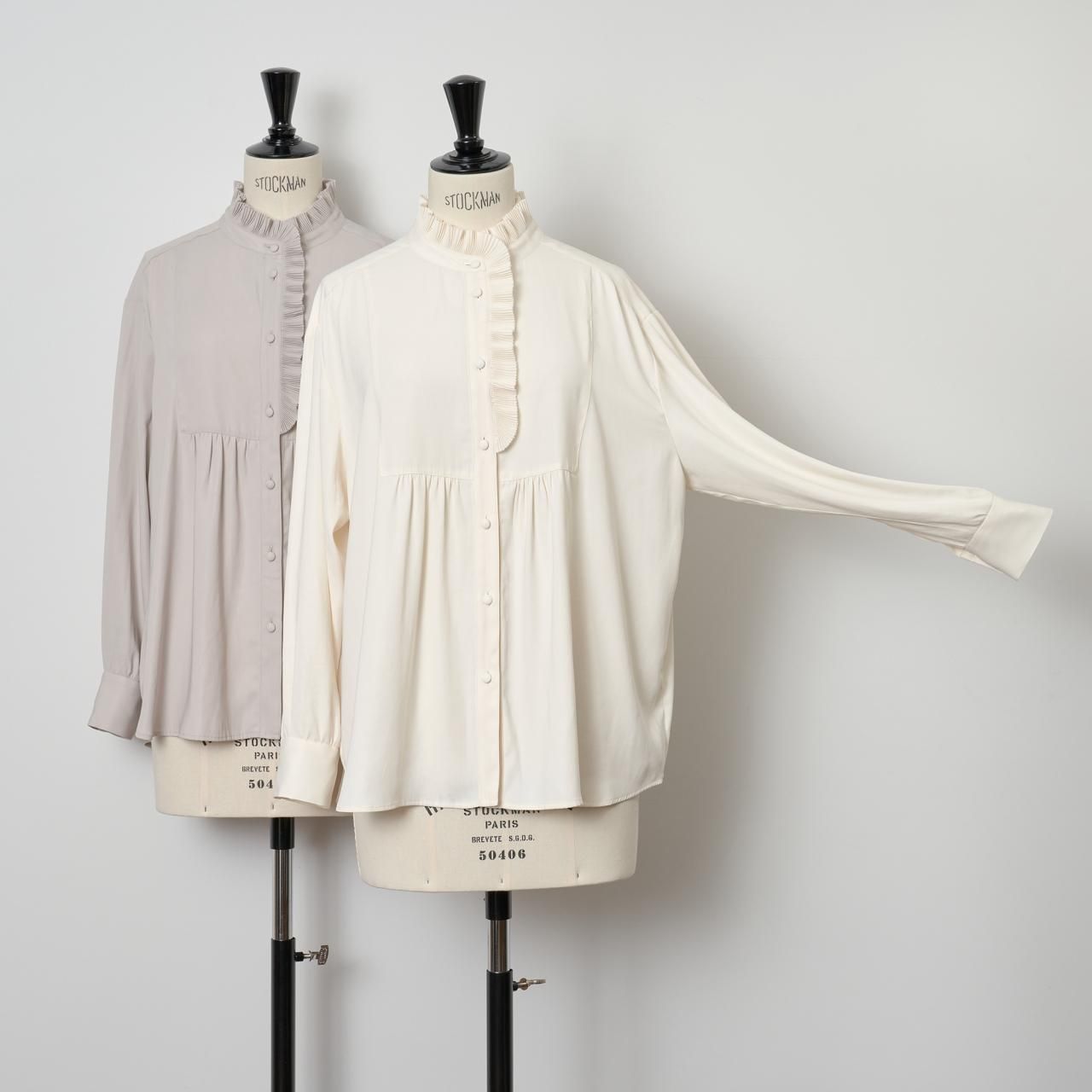 PaleJutePleated blouse sophievanilla white - Pale Jute PaleJutePleated blouse sophievanilla white - Pale Jute