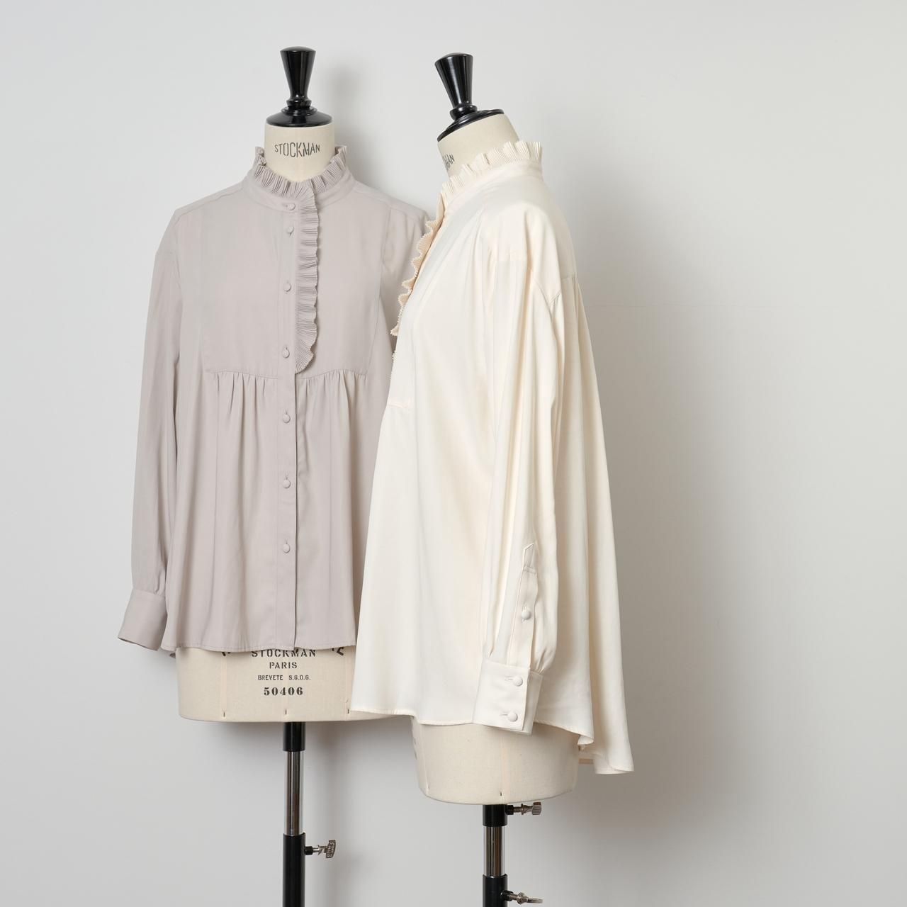 【人気沸騰】 PaleJutePleated blouse sophiemidnight black - Pale Jute トップス