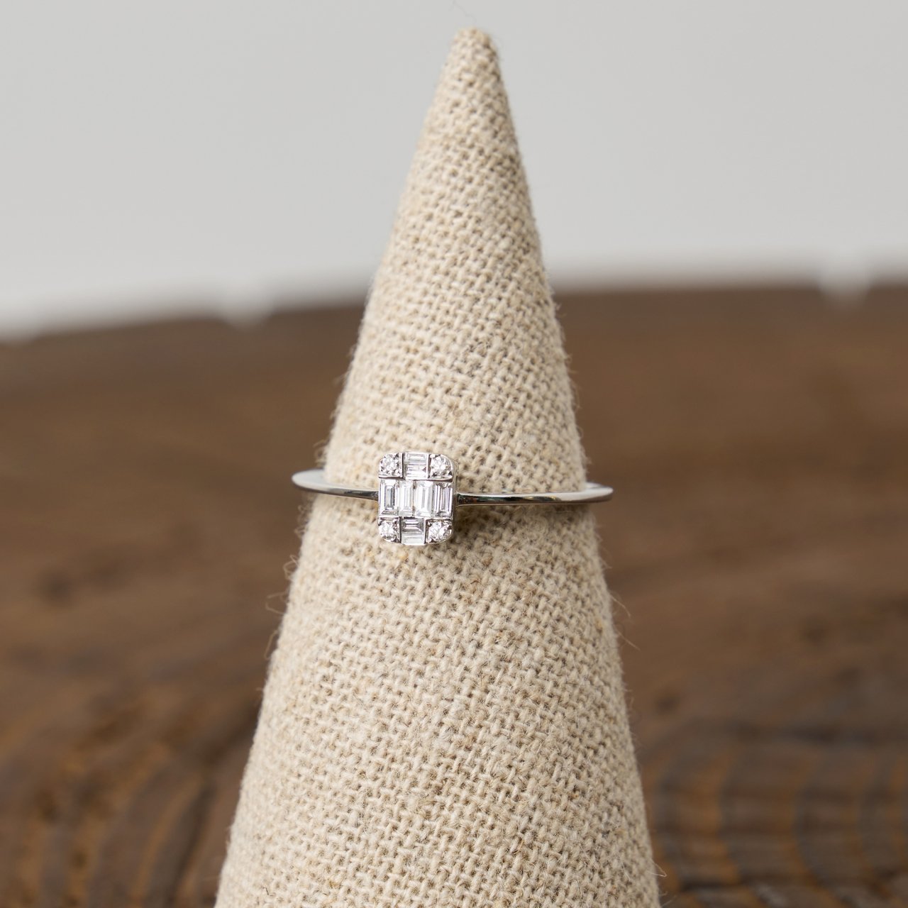 SINMEsquare ring - Pale Jute