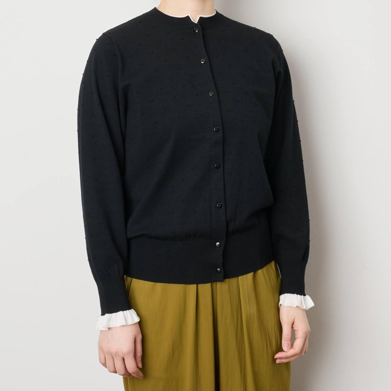 Pale Jute dots knit CDBLACK × WHITE - Pale Jute