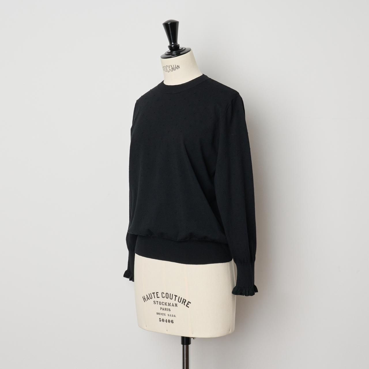PaleJuteペールジュートdots knit half sleeve PO Pale Jute dots knit short CD - Pale Jute