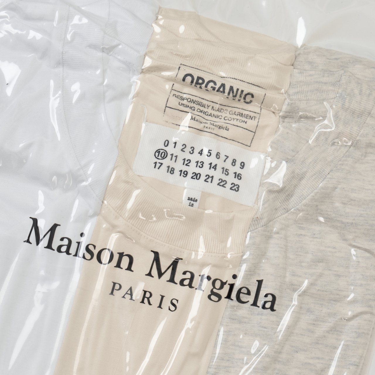 Maison Margiela PARIS HOMMEパックTシャツホワイト - Pale Jute