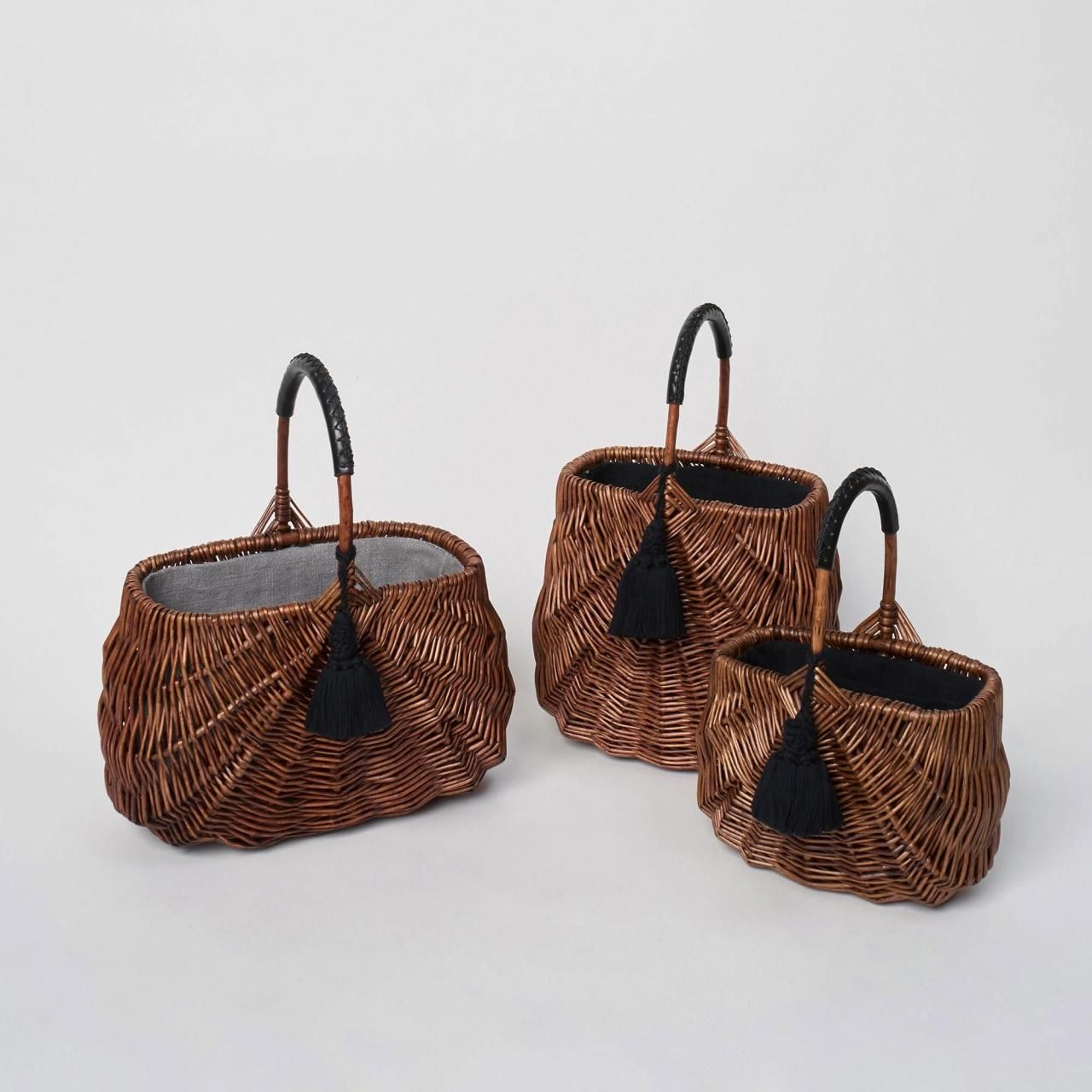 バッグPale Jute  weekend basket  オリジナルカゴバック