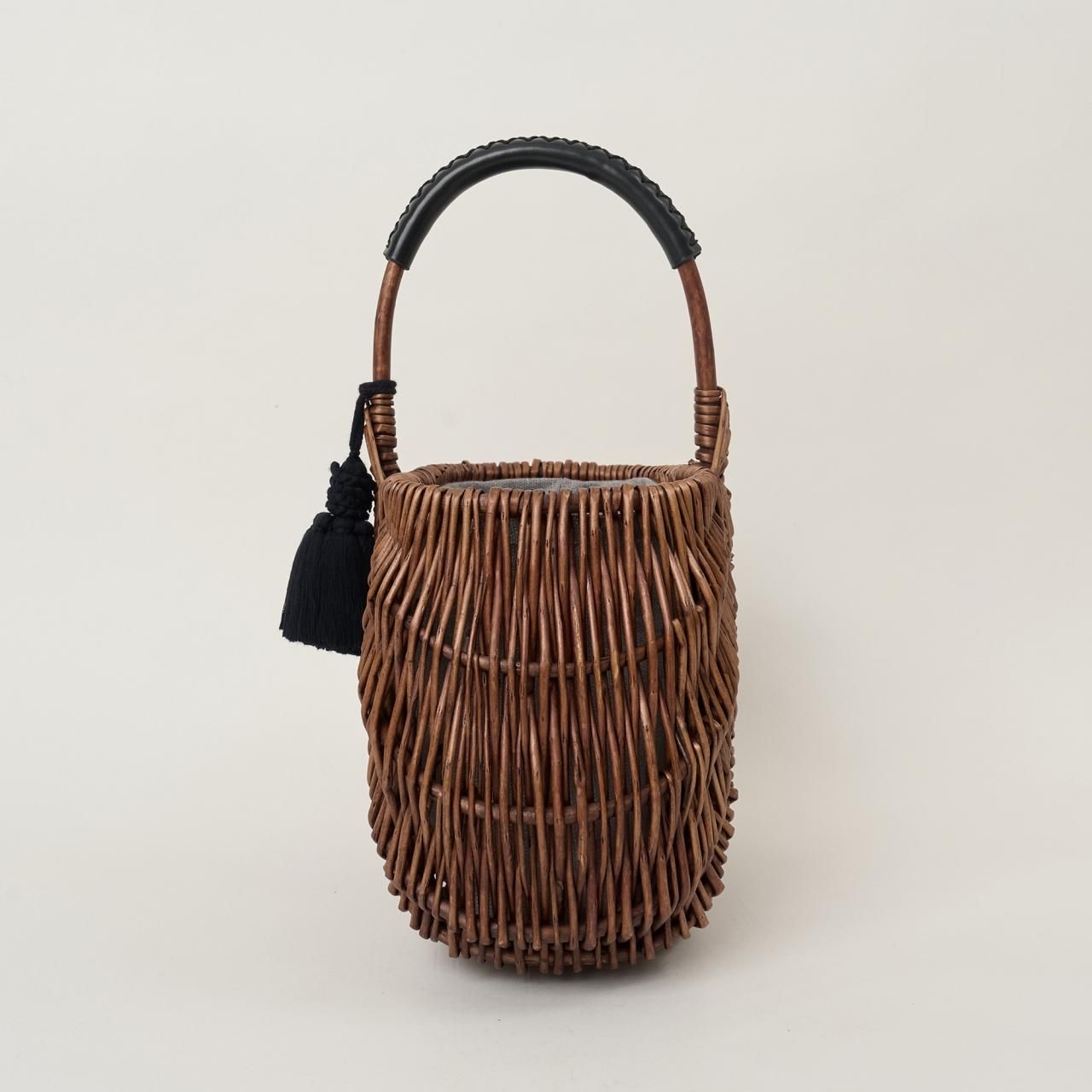Pale Juteweekend basket - Pale Jute