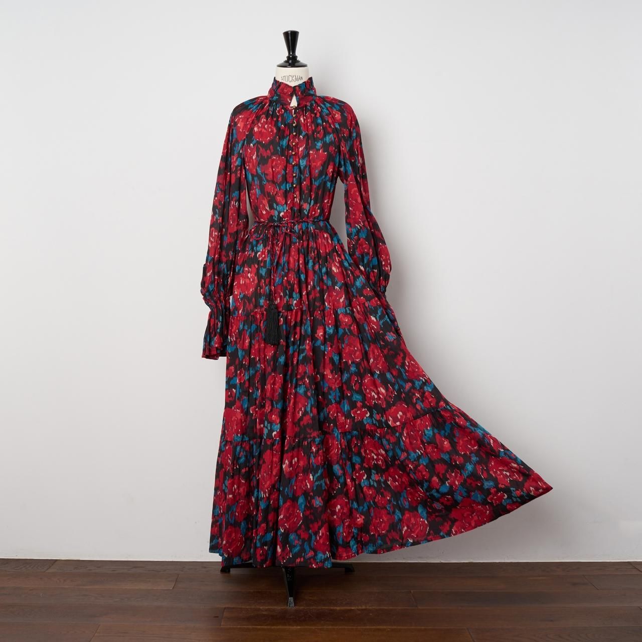 Velnicaワンピースレッド - Pale Jute