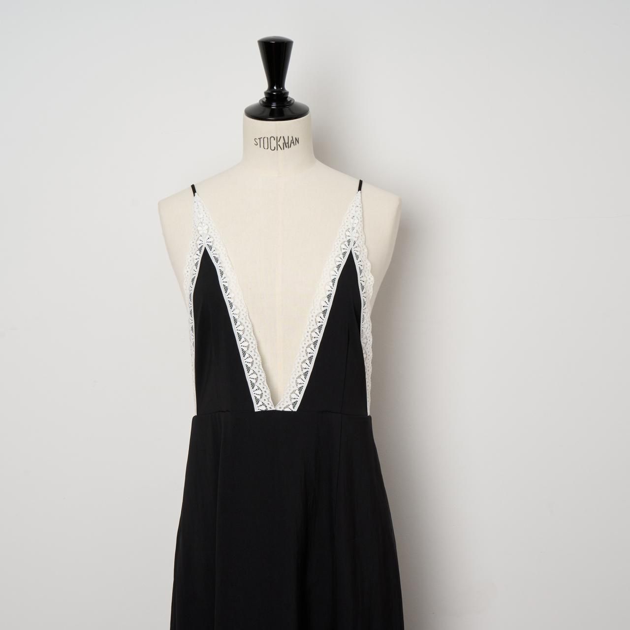 SINME★シンメ★キャミソールワンピース★ブラック×ホワイトレース★M 171455881_o6.jpg?