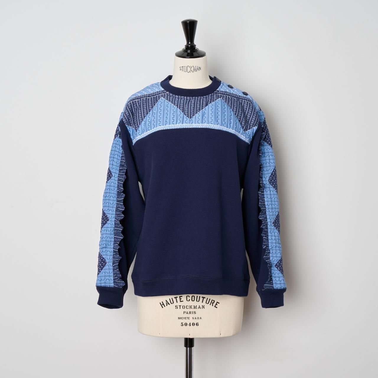 Sea New York<BR>PALMER PATCHWORK<BR>L/SLV SWEATSHIRT<BR>MULTI
