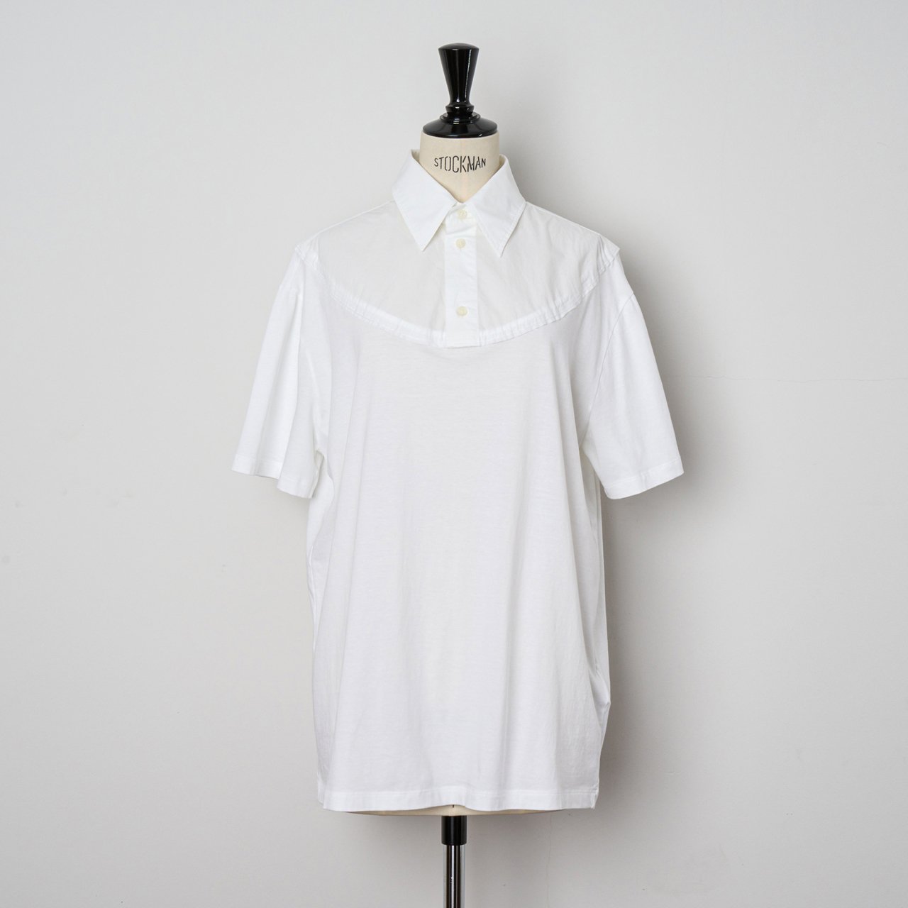 MM 6 Maison Margiela <BR>ホワイトパネルシャツ<BR>ホワイト