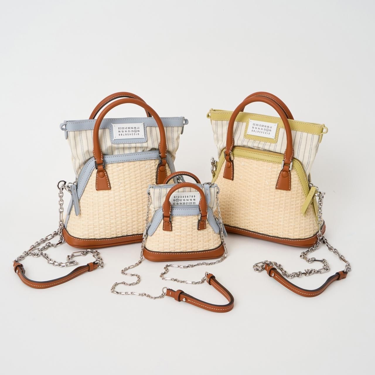 Maison Margiela PARISFEMME5ACマイクロバッグペールブルー