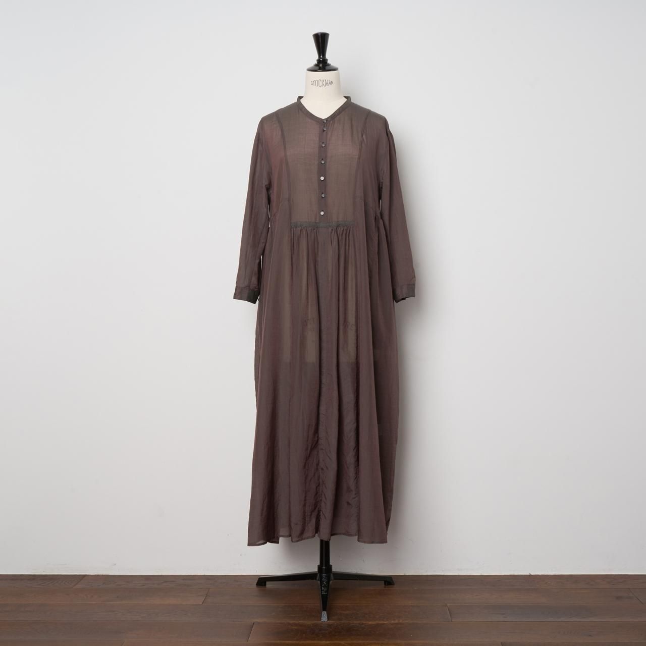 suzuki takayukigathered dress - Pale Jute