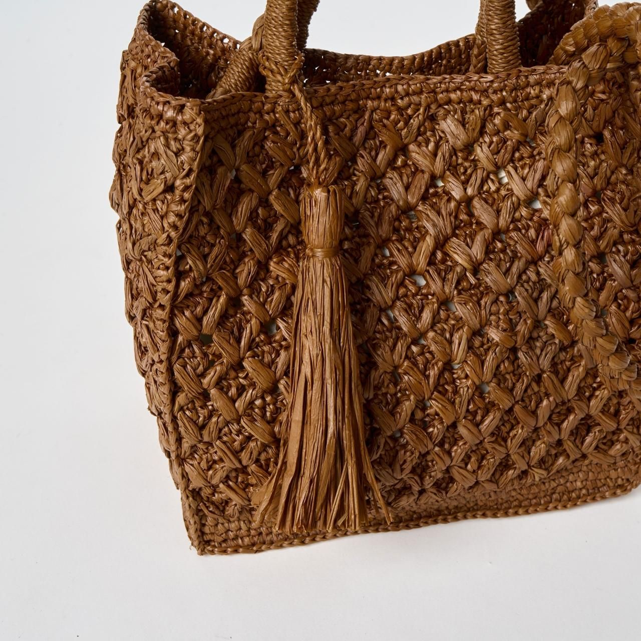 MAISON N.H PARISZAZIE BANDOULIERE BAG - Pale Jute