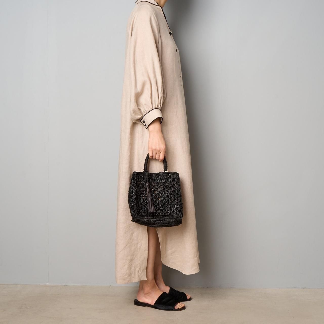 MAISON N.H PARISZAZIE BANDOULIERE BAG - Pale Jute MAISON N.H PARISZAZIE BANDOULIERE BAG - Pale Jute