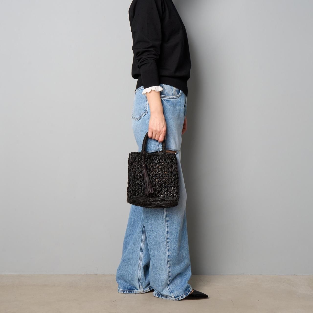 MAISON N.H PARISZAZIE BANDOULIERE BAG - Pale Jute MAISON N.H PARISZAZIE BANDOULIERE BAG - Pale Jute