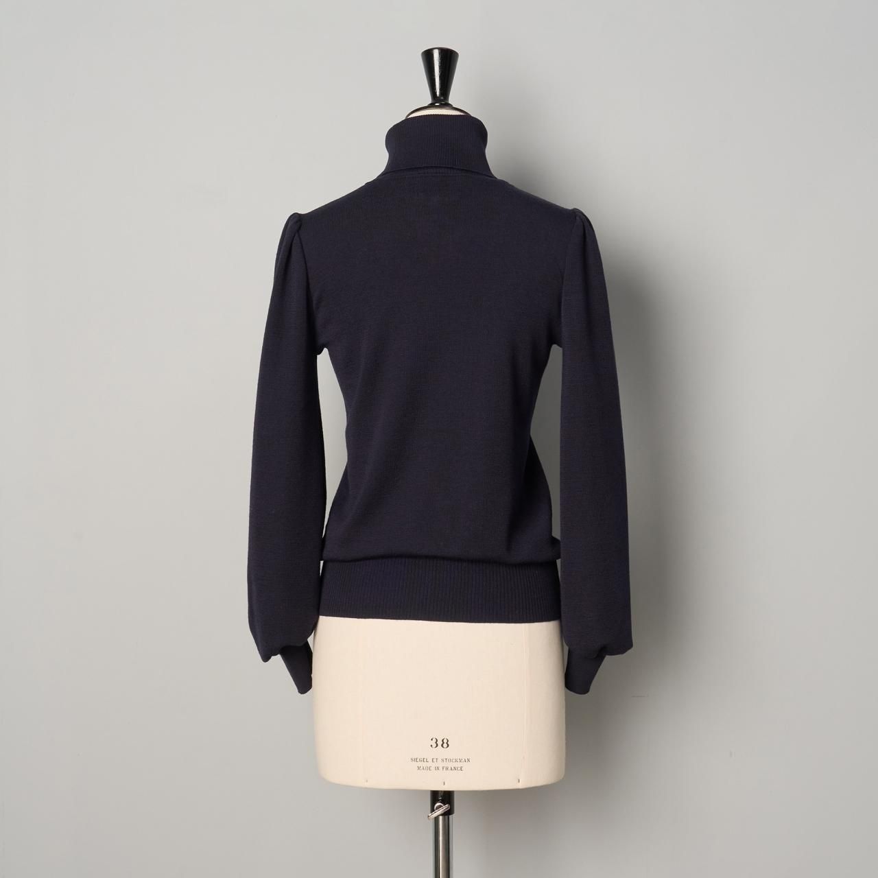 ペールジュート　palejute タートルネック　セーター　ブラック PaleJutevolume sleeves turtleneck 「Lily of the valley」grey