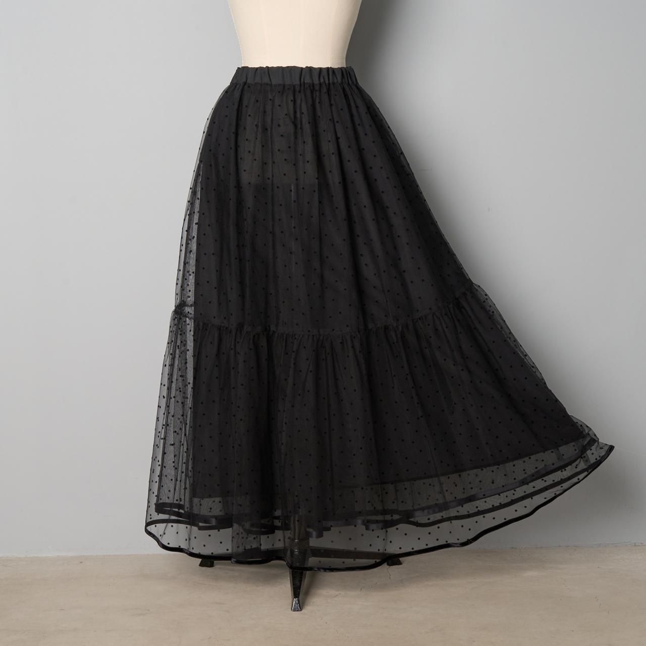 スカート Pale Jute Basic skirt black Pale Jute Black skirt Ⅱblack - Pale Jute