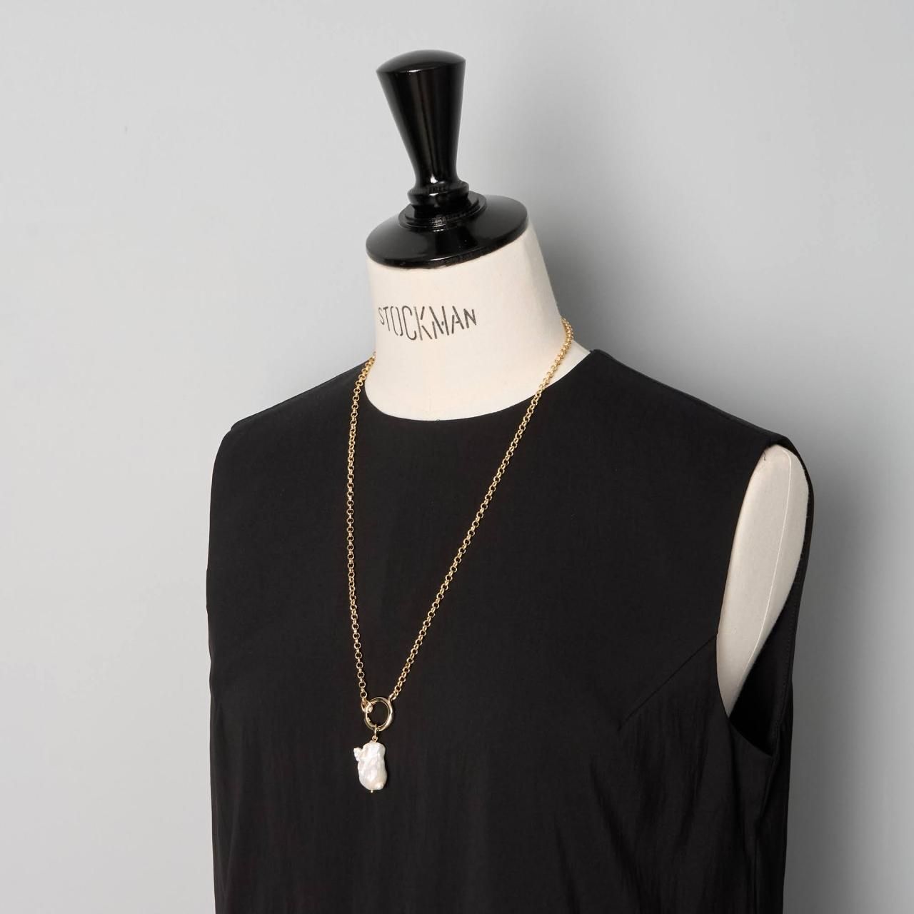 ペールジュート　ネックレス Pale Jute Basic large pearl necklace white - Pale Jute