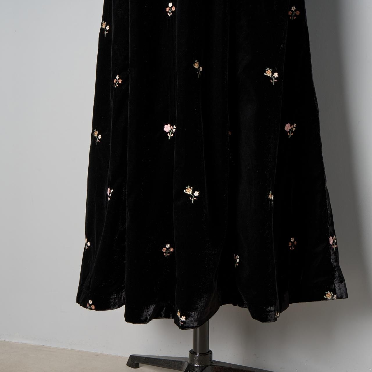 Sea New York 刺繍ドレス Sea New YorkRUBINA EMBROIDERY PUFF SLV MIDI DRESSBLACK