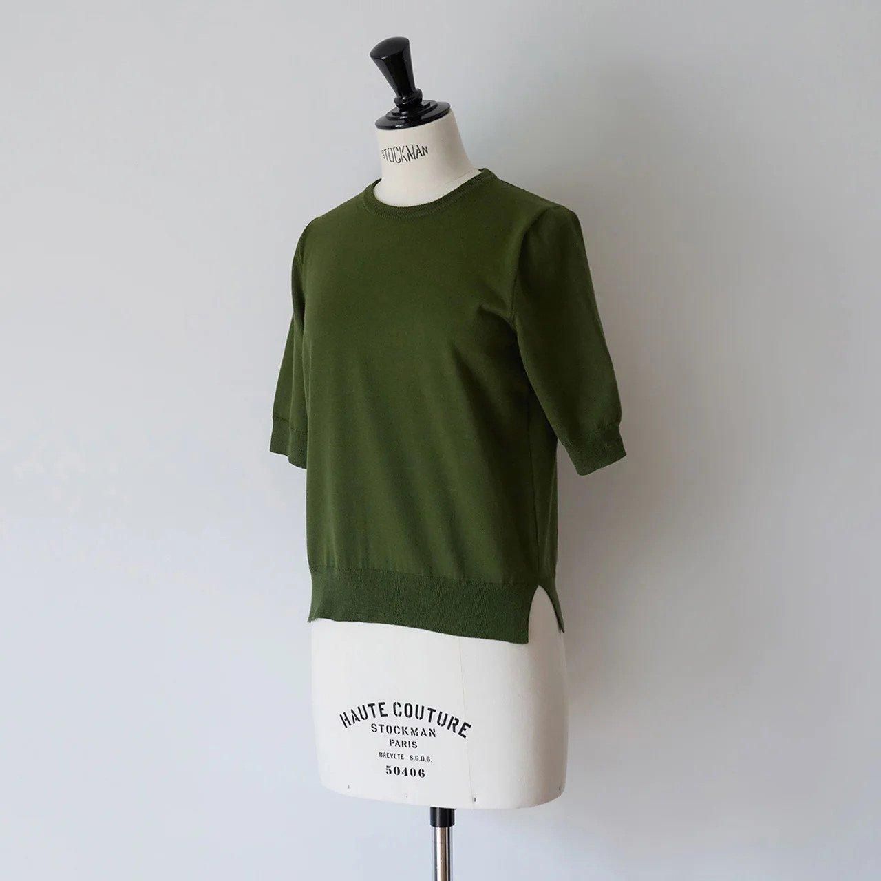 MAISON CARRÉE Basic half sleeve knit - Pale Jute